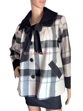 Unique Vintage Plaid Swing Jacket